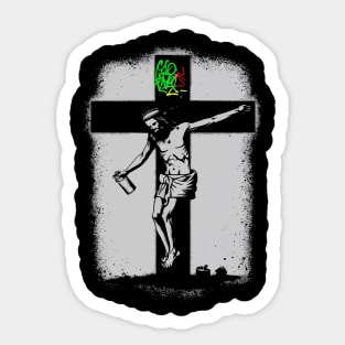 Street Art Savior: Jesus the Graffiti Artist Sticker